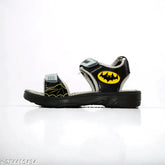 Batman patent leather sandals for kids, perfect for superhero playtime